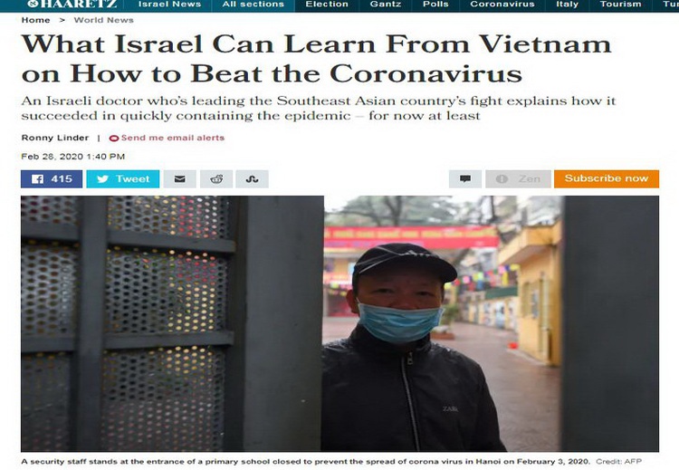 Vietnam did not consult Israeli doctor in COVID-19 prevention: health ministry