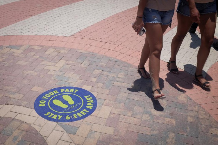 Record spike in new coronavirus cases reported in six U.S. states as reopening accelerates