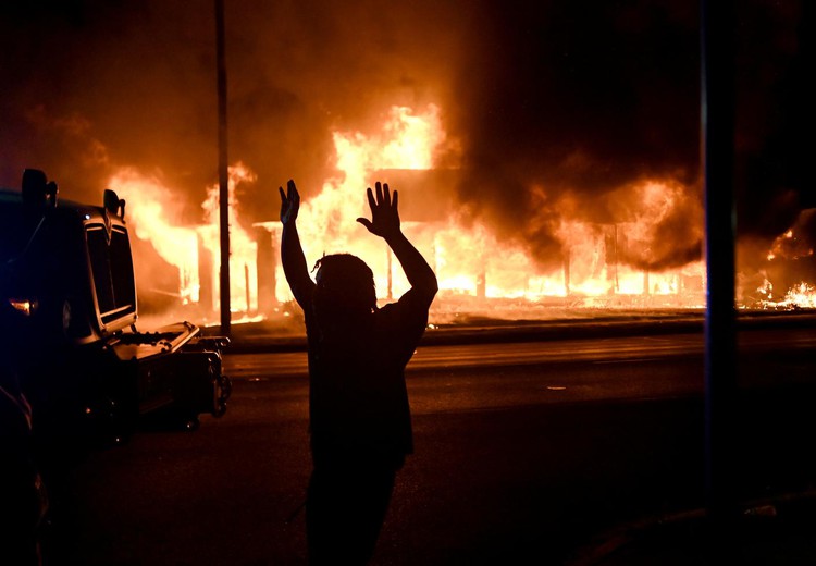 Arsonists set fires as Wisconsin city rages over police shooting of Black man