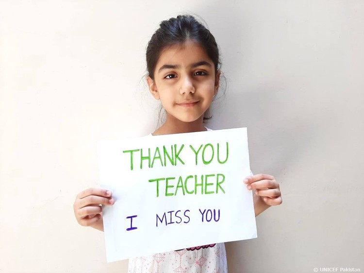 UNICEF campaign calls for appreciation of teachers amid COVID-19