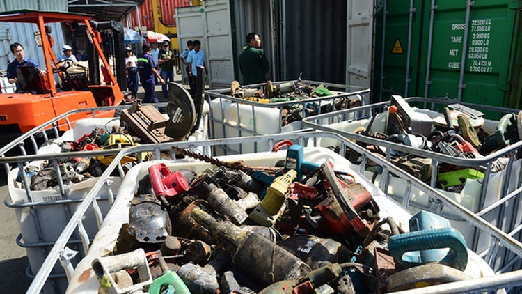 Ho Chi Minh City authorities struggle to deal with toxic scrap backlog