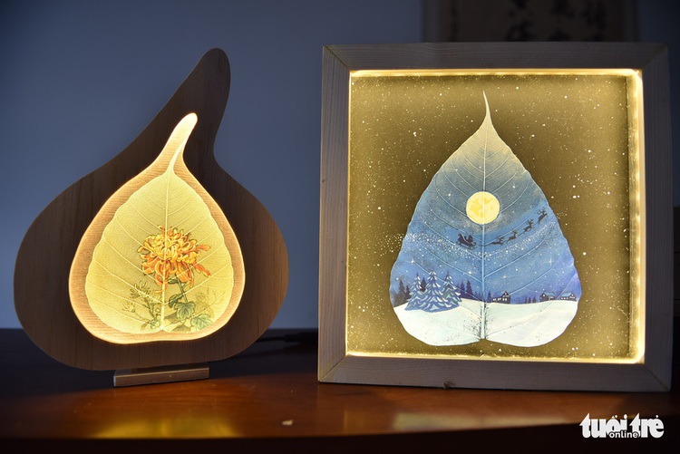Young artist revives Vietnamese Dong Ho folk paintings on peepal leaves