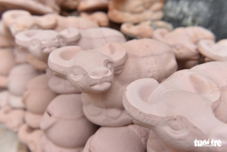 Buffalo-shaped models a big hit ahead of Vietnam’s Lunar New Year