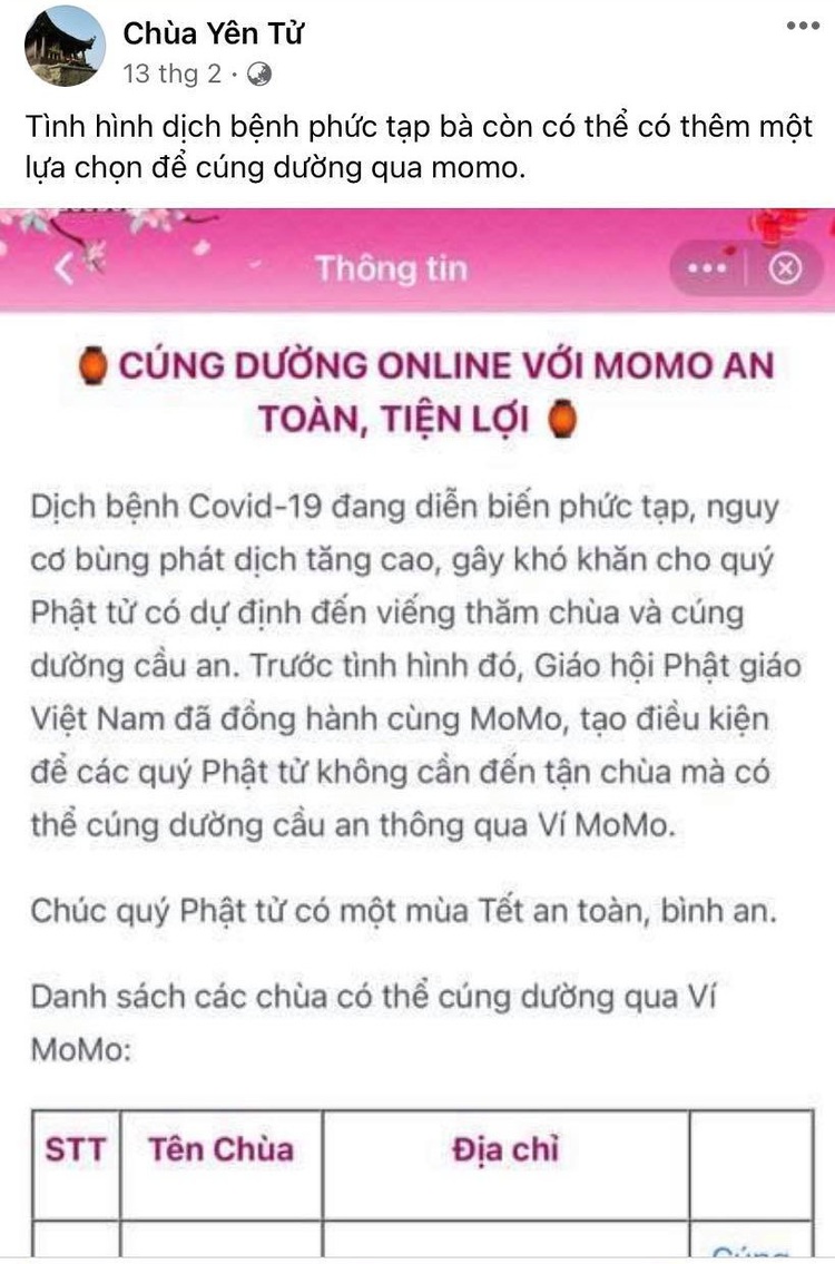 Going digital: Vietnamese pagodas receive offerings via e-wallet on trial basis