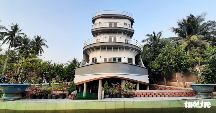 Vietnamese farmer builds yacht-shaped house as ode to life on the high seas