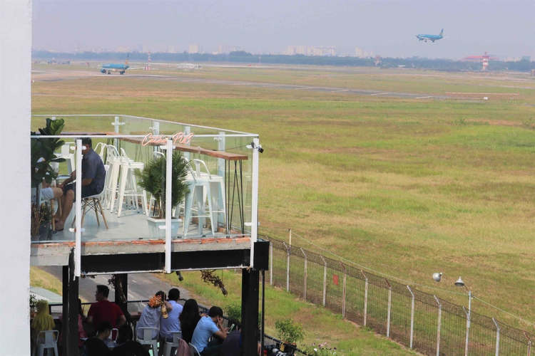 Check out Saigon’s famous plane spotting cafes