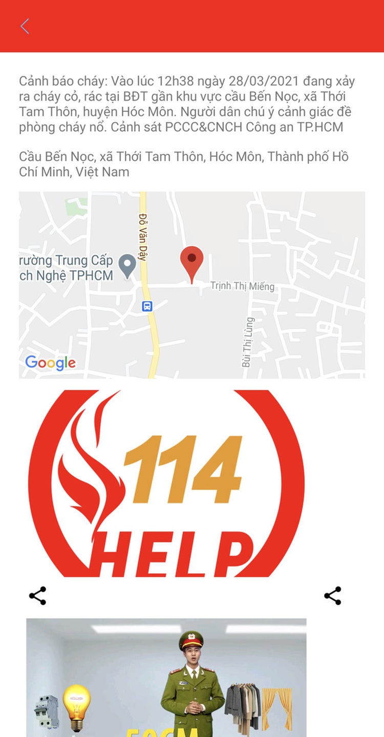 Ho Chi Minh City launches mobile app for real-time fire report