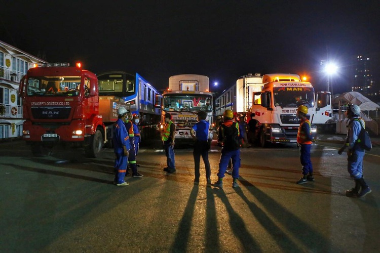 One more Japanese-made metro train reaches service station in Ho Chi Minh City