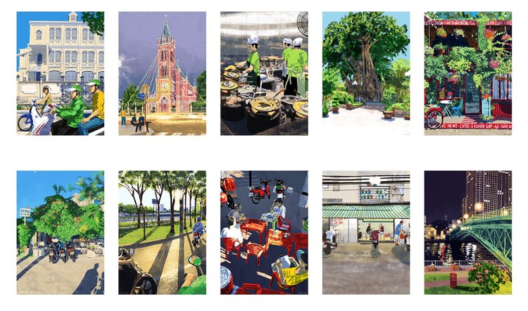 Filipino artist spotlights Ho Chi Minh City from 100 perspectives in viral collection