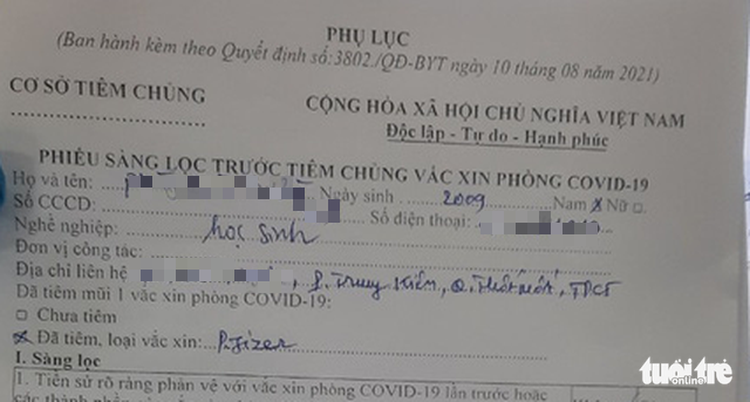 57 children allegedly provided with COVID-19 vaccination in Vietnamese city