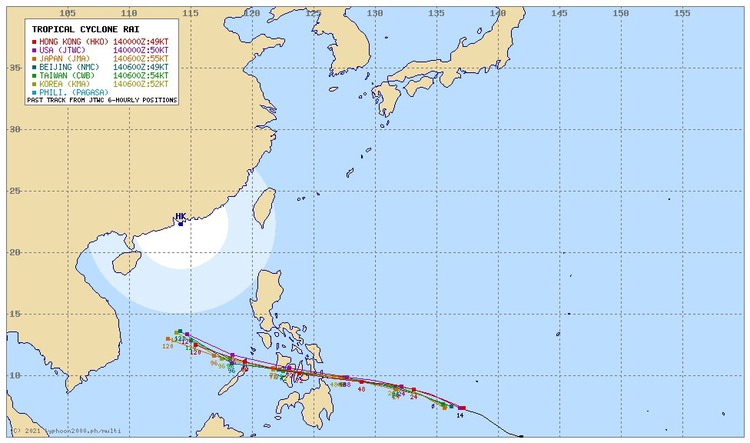 Tropical Storm Rai closes in on East Vietnam Sea