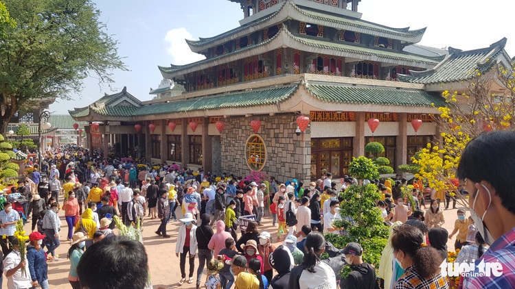 Thousands congregate at goddess temple in Vietnam’s Mekong Delta on Lunar New Year's Day