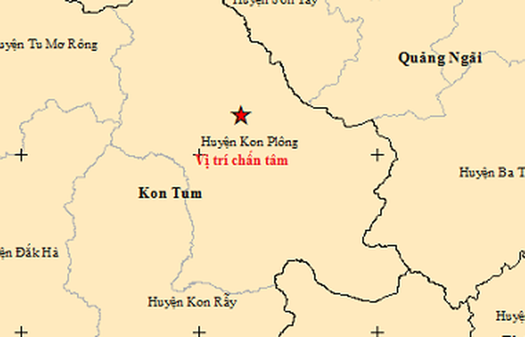 Three more earthquakes hit Vietnam’s Kon Tum Province
