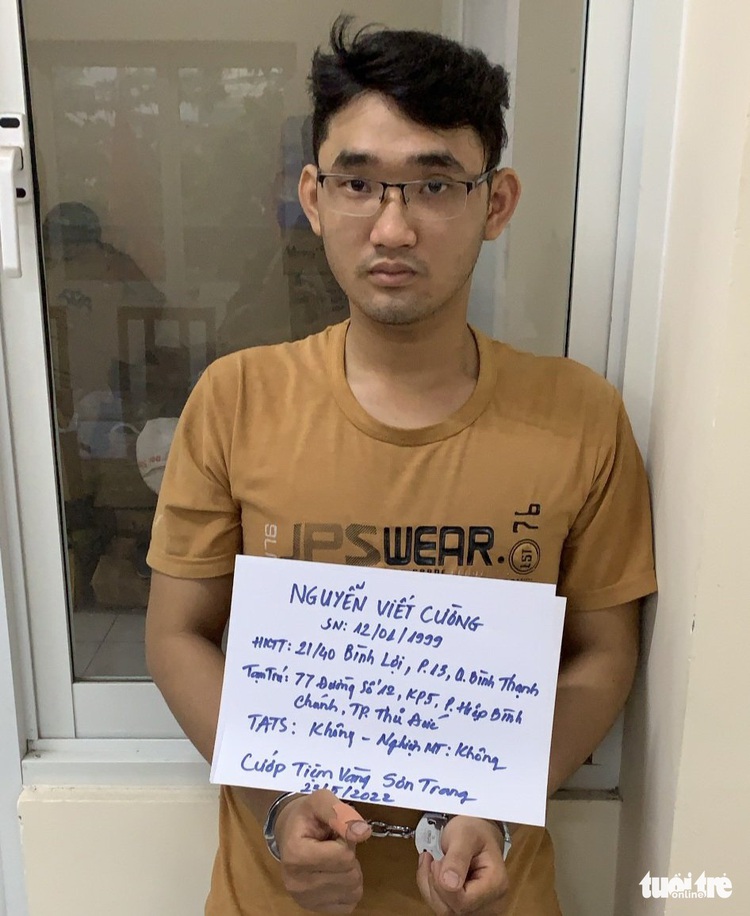 Ho Chi Minh City police capture man who robbed gold shop with hammer