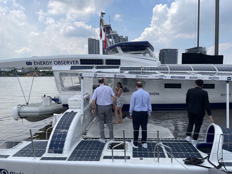 France's zero-emission vessel makes stop in Ho Chi Minh City during worldwide voyage