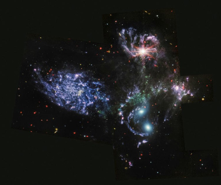 Cosmic cliffs and dancing galaxies: Webb begins era of discovery