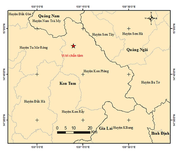 4 consecutive earthquakes rock Vietnam’s Central Highlands