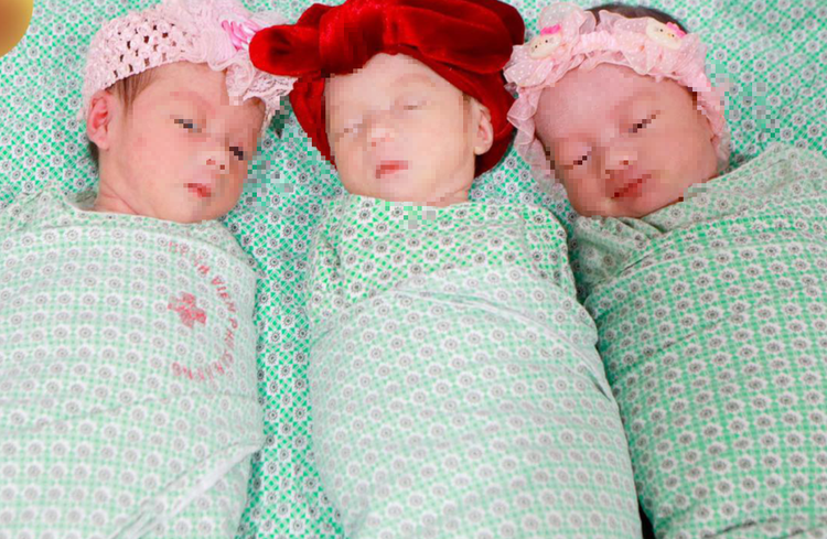 Rare identical triplets born in Hanoi