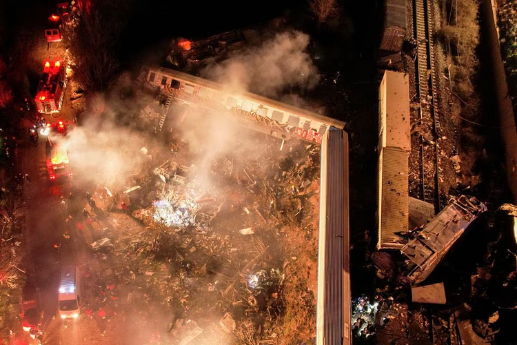 Two trains collide in Greece, 26 killed, at least 85 injured