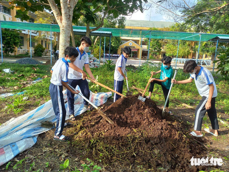 Schools in Vietnam’s Dong Thap strive to engage students in vegetable gardening