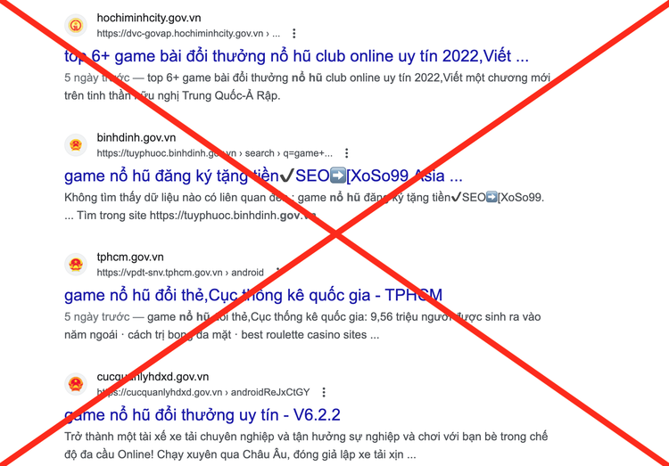 Online gambling ads rampant on Vietnam’s state-run websites again