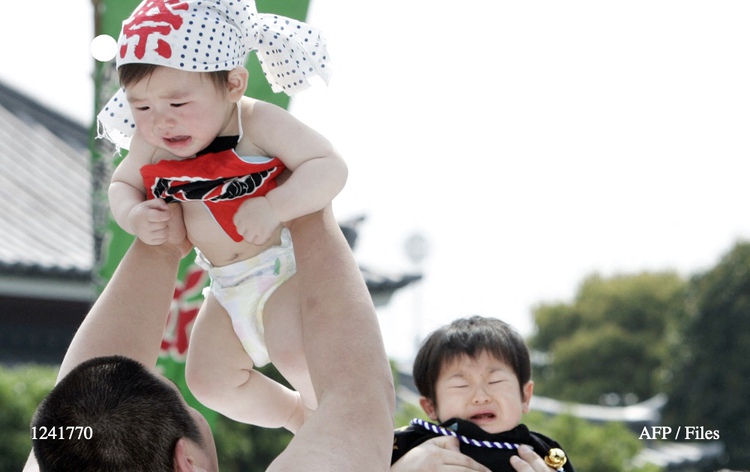 Japan's 'crying baby sumo' festival returns after pandemic
