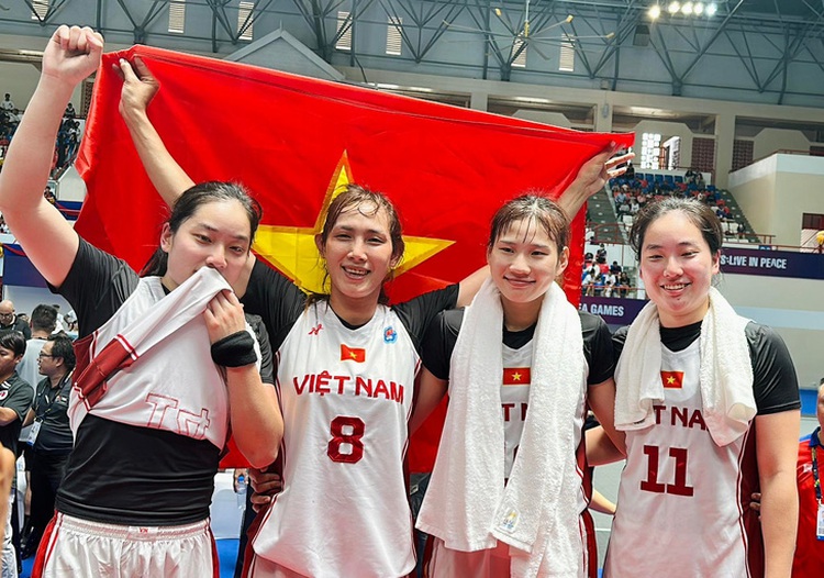 Vietnam wins first-ever gold medal in SEA Games women’s 3x3 basketball