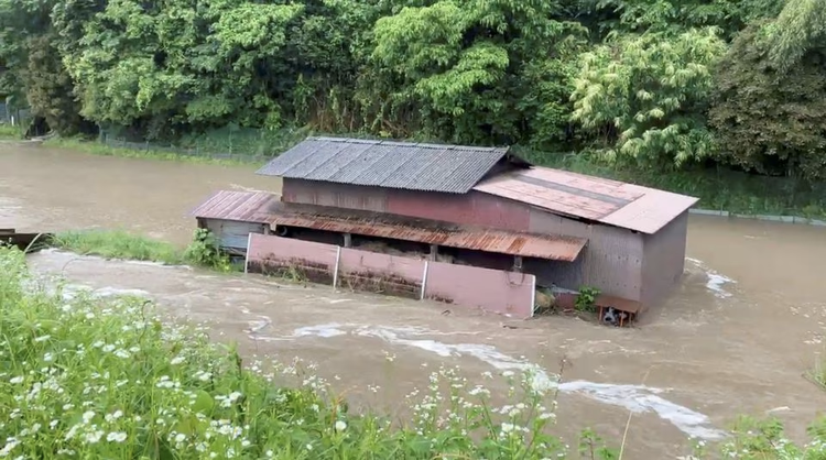 Heavy rains continue to hit Japan, suspending some trains