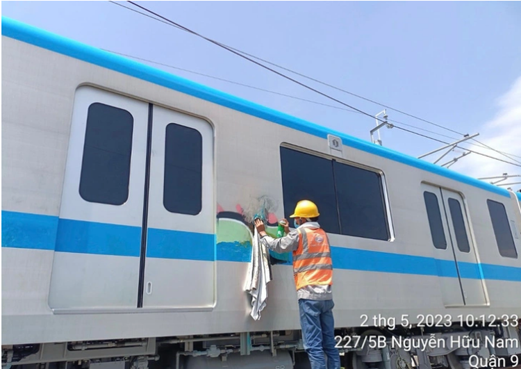 Ho Chi Minh City tightens metro train security following vandalism