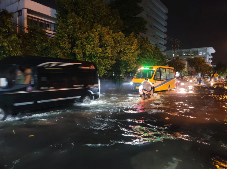 Roads in Da Nang inundated after 1-hour downpour