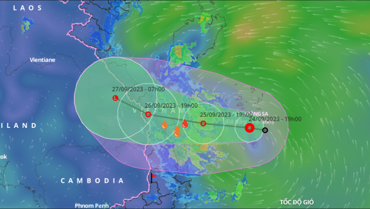 Tropical depression brings downpours to central, southern Vietnam