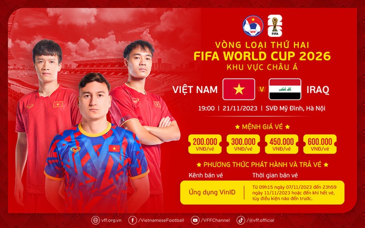 Vietnam announce ticket prices for 2026 World Cup qualifier on home turf