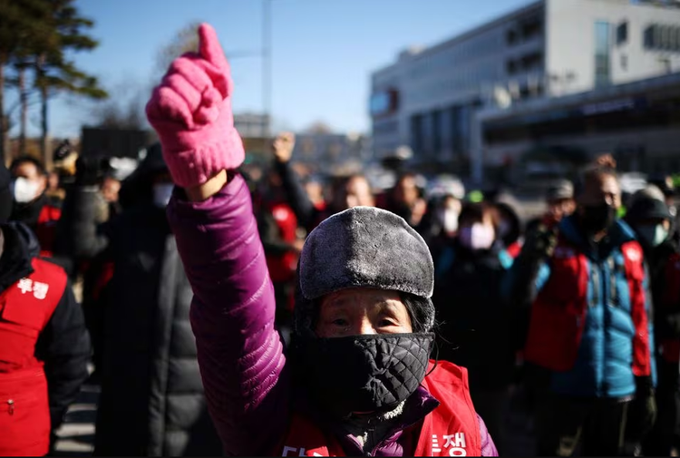 South Korean farmers scuffle with police at protest over dog meat ban