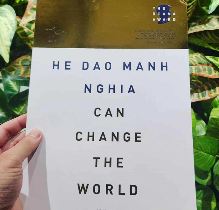 Young Vietnamese man honored with Diana Award