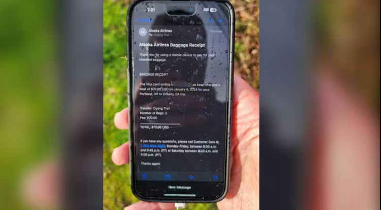 iPhone, with alleged owner of Vietnamese descent, survives 5,000-meter fall from Alaska Airlines flight