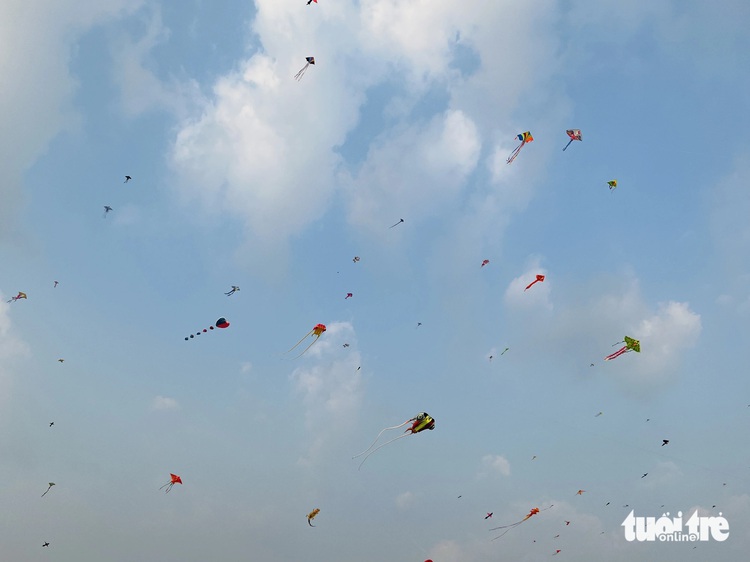 Ho Chi Minh City’s suburban field attracts kite flyers on weekends