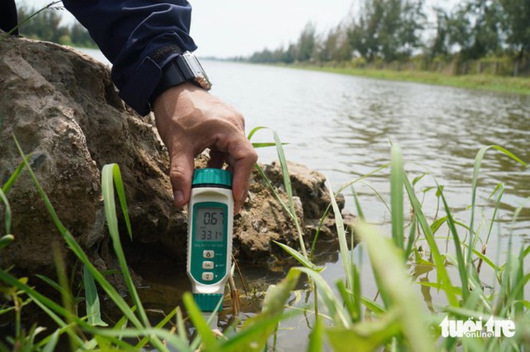 Salinity seeps in largest freshwater reservoir in Vietnam’s Mekong Delta