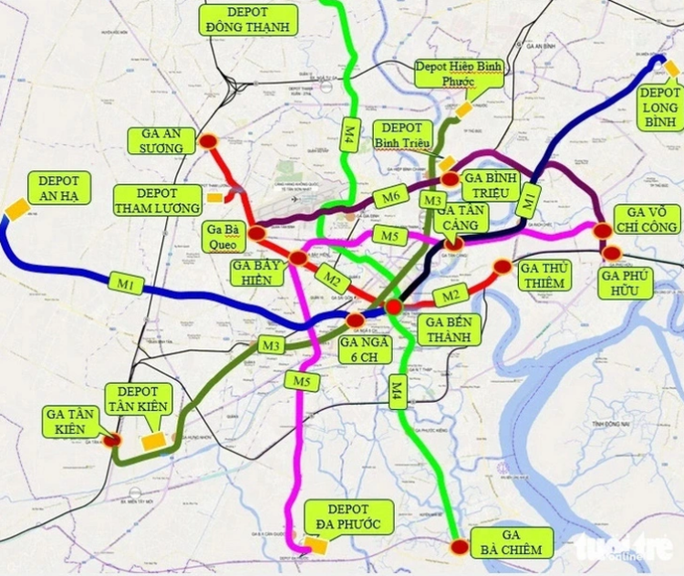 Ho Chi Minh City eyes completing 6 metro lines spanning 183km by 2035