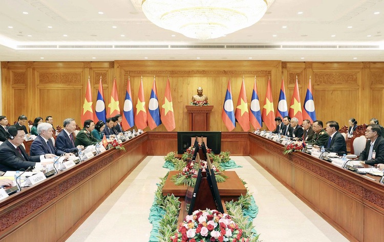 Vietnamese State President To Lam begins official visit to Laos