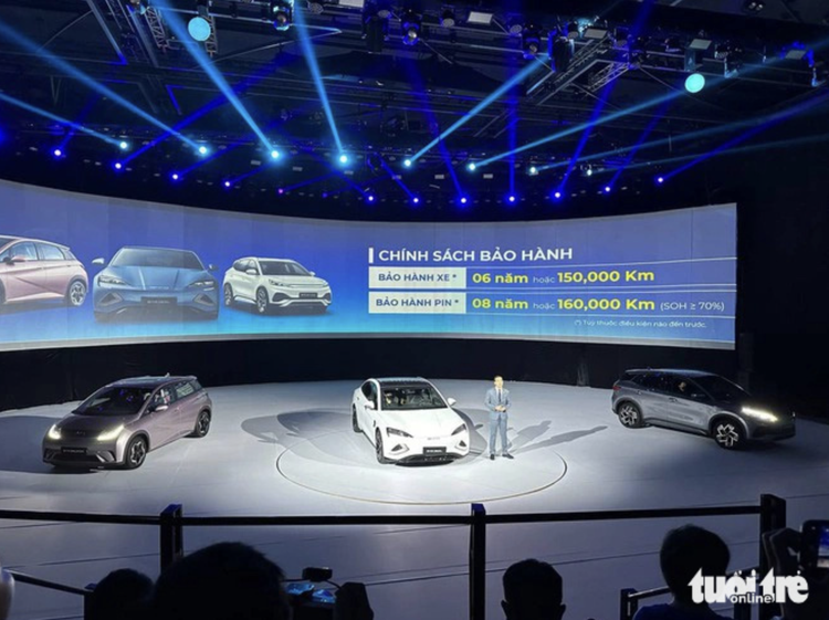 Vietnamese dealership offers free charging to BYD car owners this year