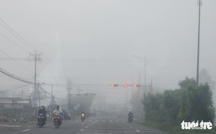 Vietnam’s Mekong Delta shrouded in thick mist
