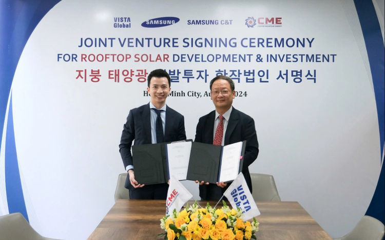 Samsung subsidiary joins hands with Vietnamese firm to develop rooftop solar power