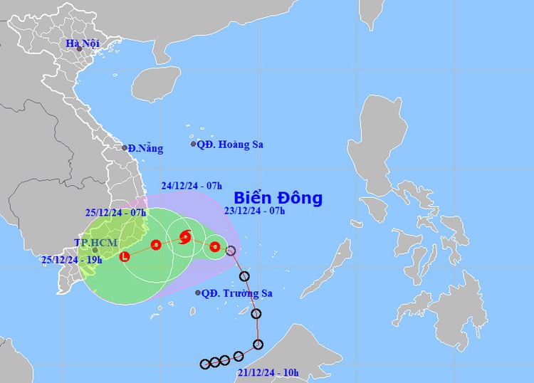 East Vietnam Sea tropical depression expected to strengthen into storm