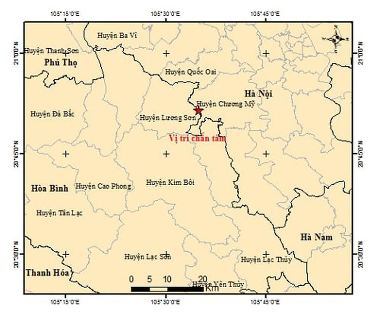 Magnitude-2.6 quake strikes Hanoi outskirts