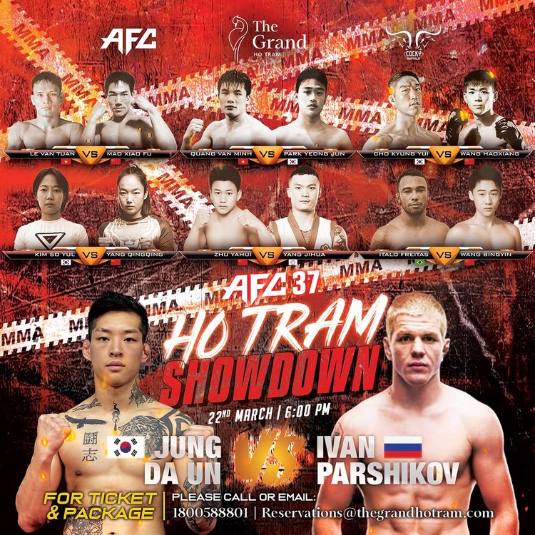MMA fighters to compete at famed Angel’s Fighting Championship in Vietnam next week