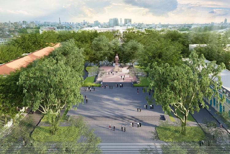 Hanoi district plans to relocate, replace trees to renovate flower garden