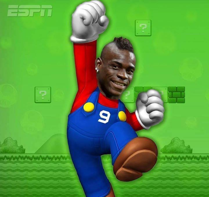 Đang thất nghiệp, Balotelli vẫn được so sánh với Maradona. Ảnh: ESPN.