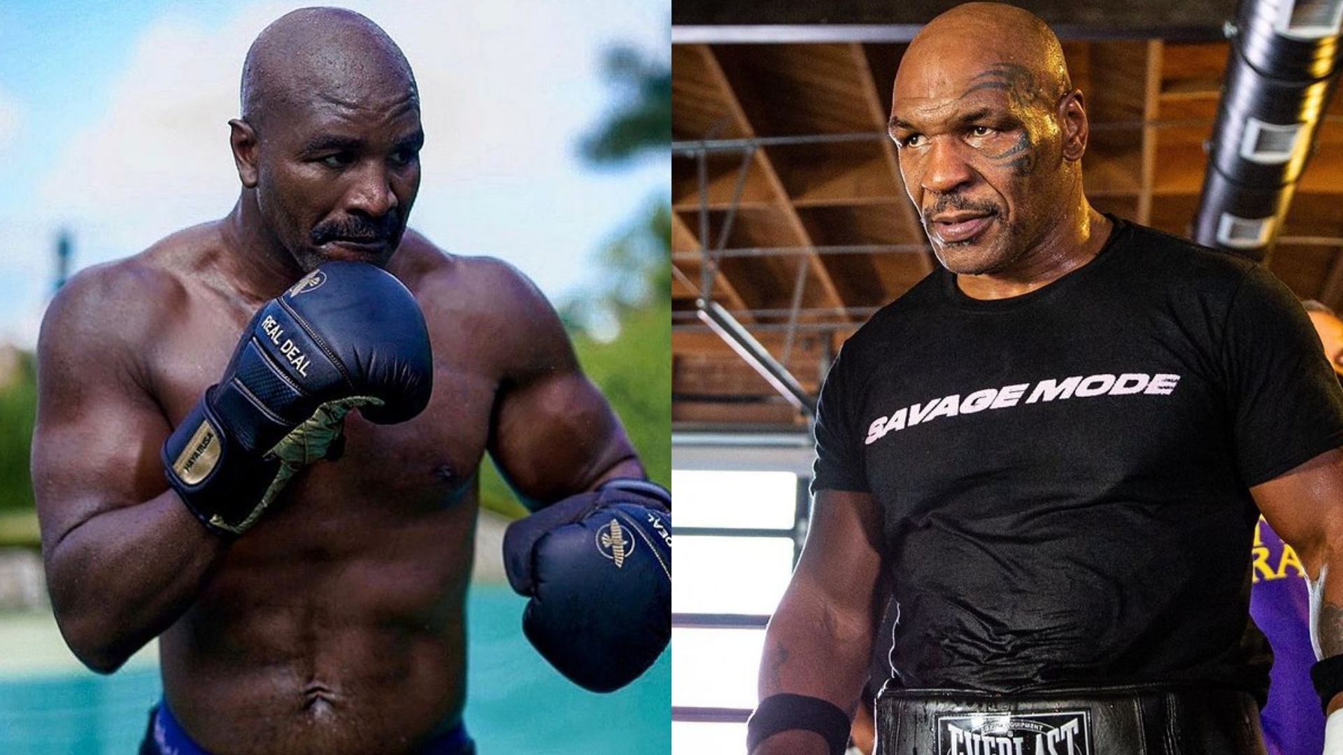 Holyfield muốn có lần thứ ba đối đầu với Mike Tyson trong sự nghiệp. Ảnh: Mirror.