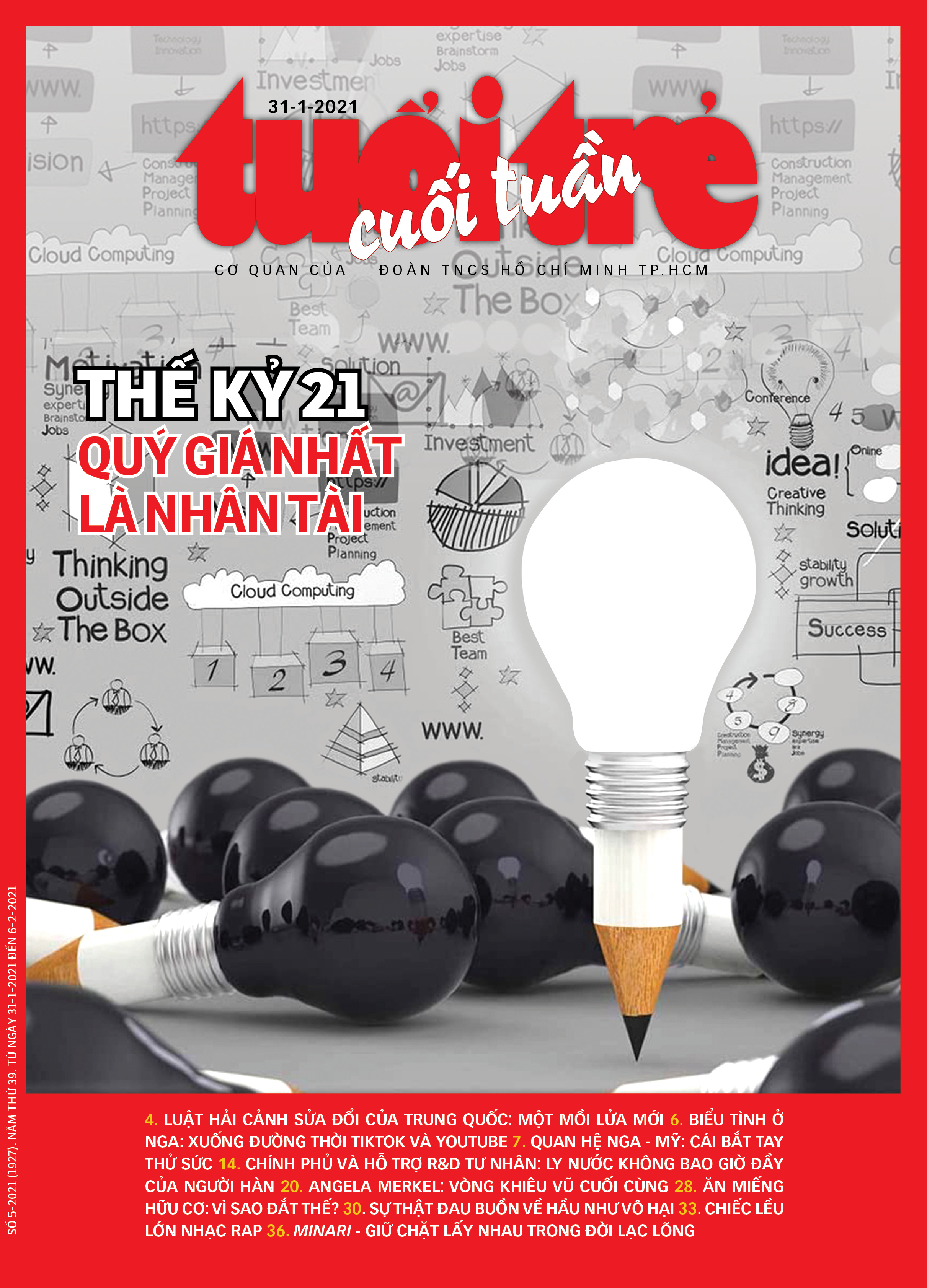 Tuổi Trẻ Cuối Tuần số 5-2021 với câu chuyện Thế kỷ 21, quý nhất là nhân tài  - Tuổi Trẻ Online