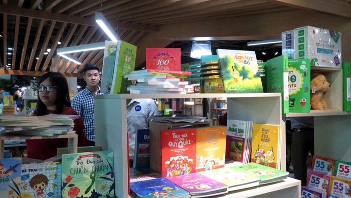 A children’s corner at the Phuong Nam Book City in District 5, Ho Chi Minh City. Photo: Tuoi Tre